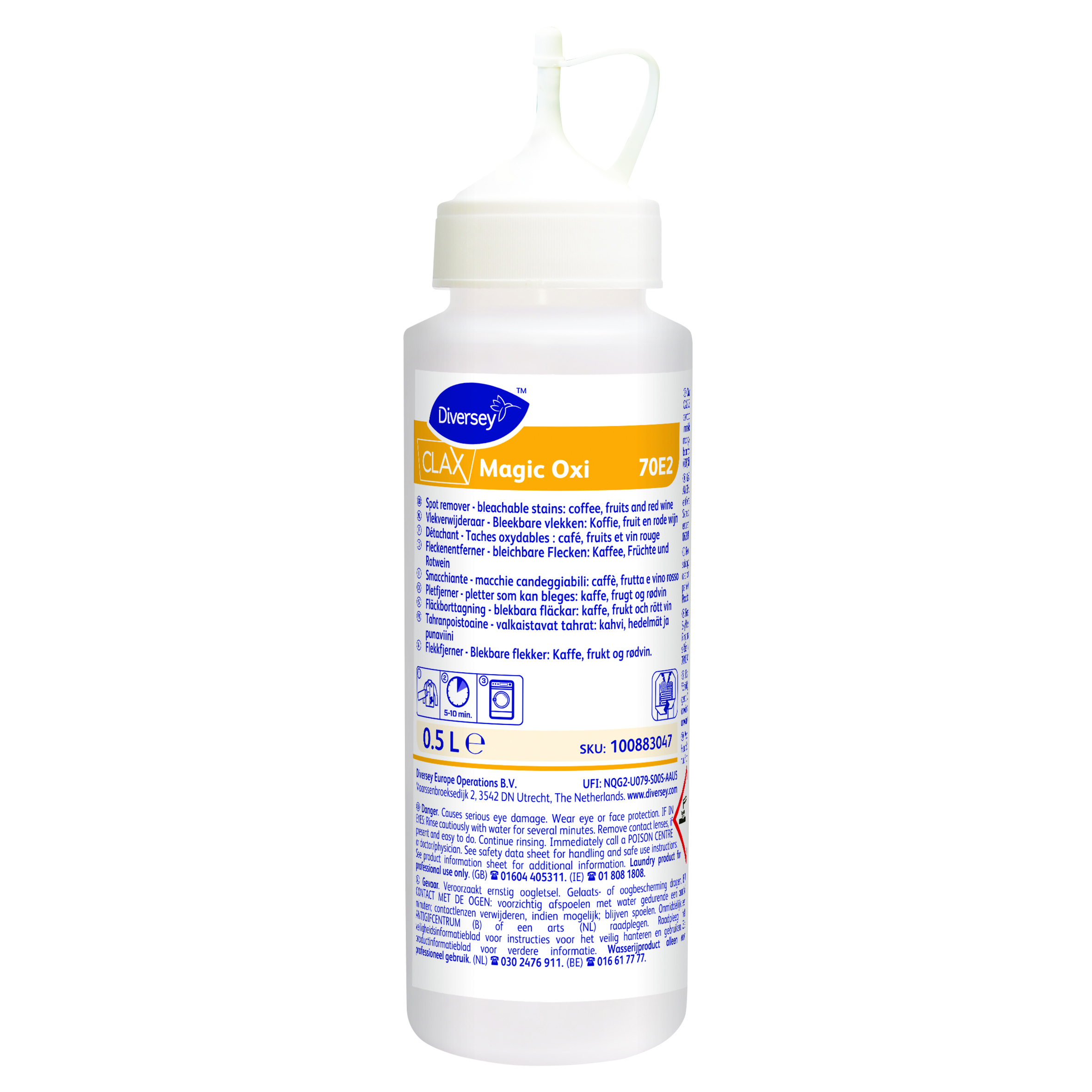 Clax Magic Oxi 70E2 4x0.5L - Pletfjerner – til kaffe, frugt, rødvin og lignende blegbare pletter