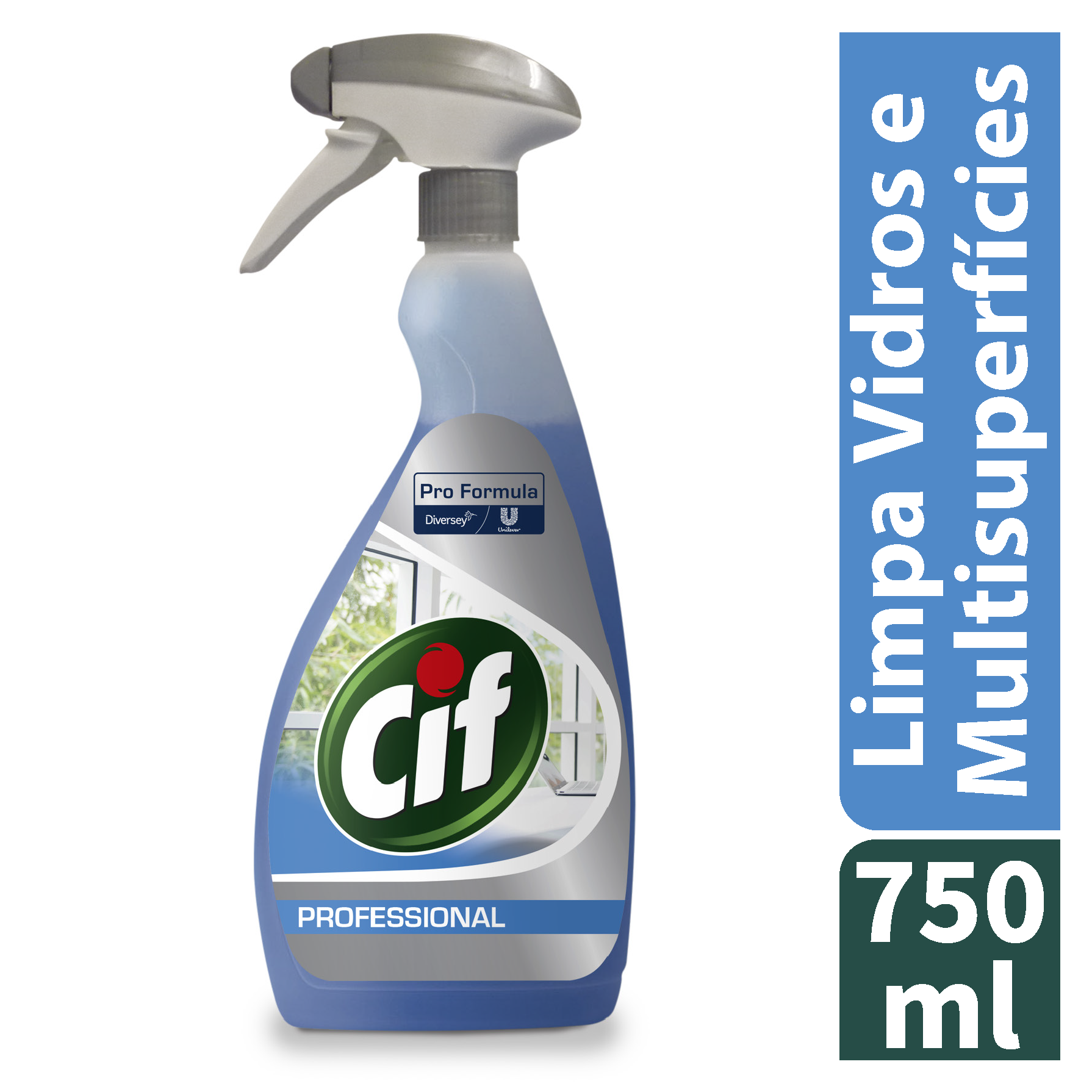 Cif PF Vidros e Multissuperfícies 6x0.75L - Limpador de vidros, janelas e superfícies não permeáveis