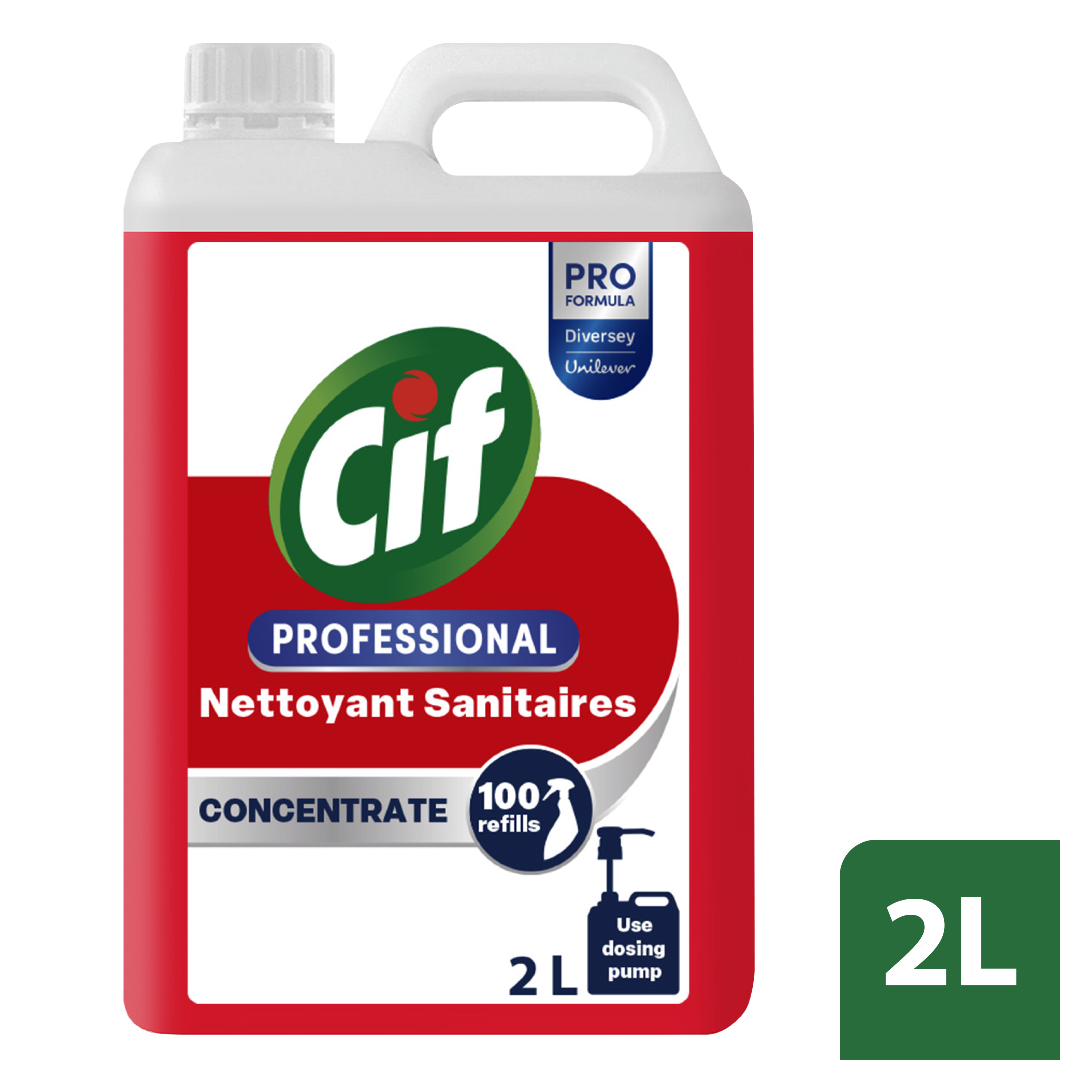 Nettoyant concentré pour salle de bain Cif Professional 2x2L