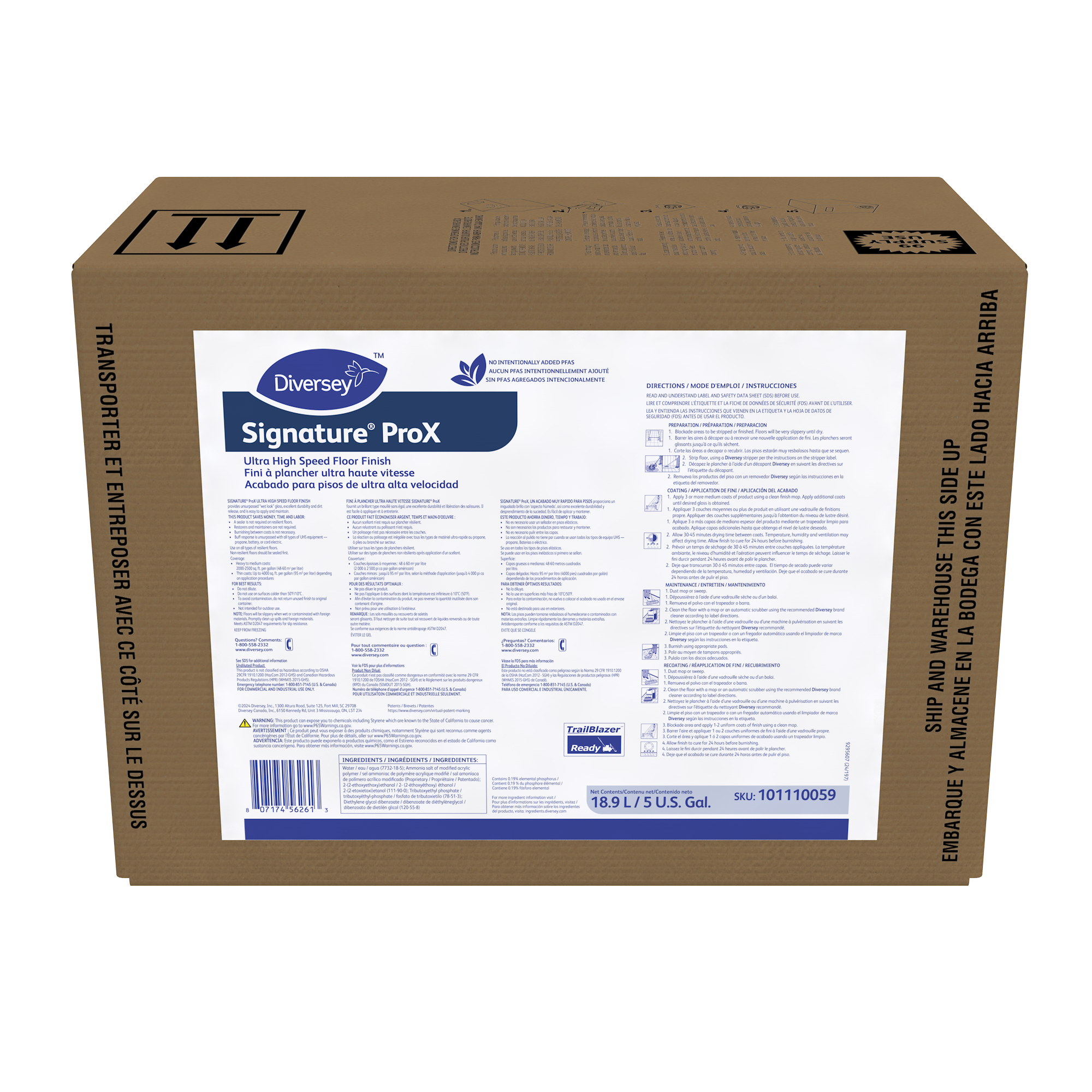 Signature® ProX UHS Floor Finish, 5gal - Ultra High Speed Floor Finish