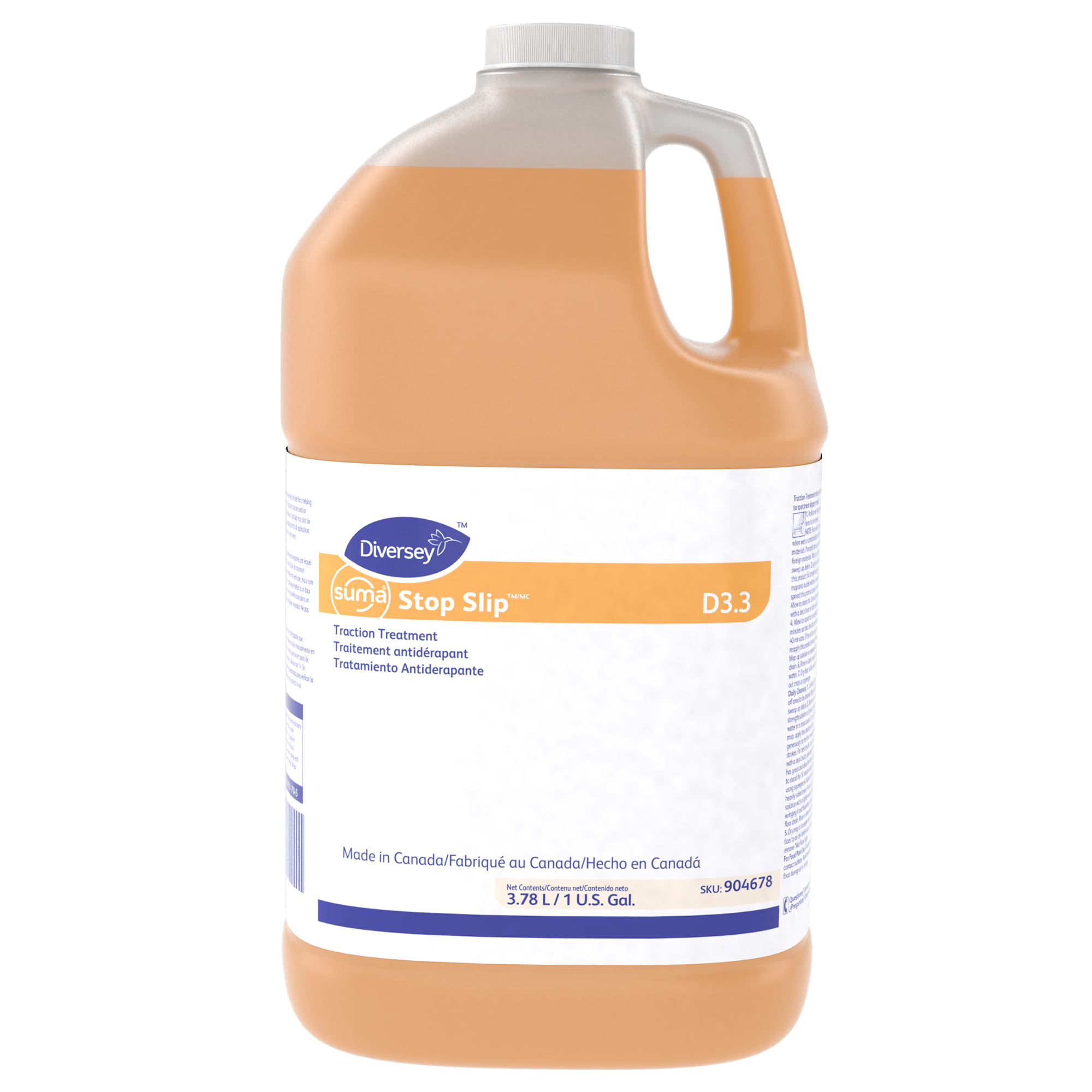 Suma® Stop Slip™ D3.3, 1gal, 4/CT - Traction Treatment