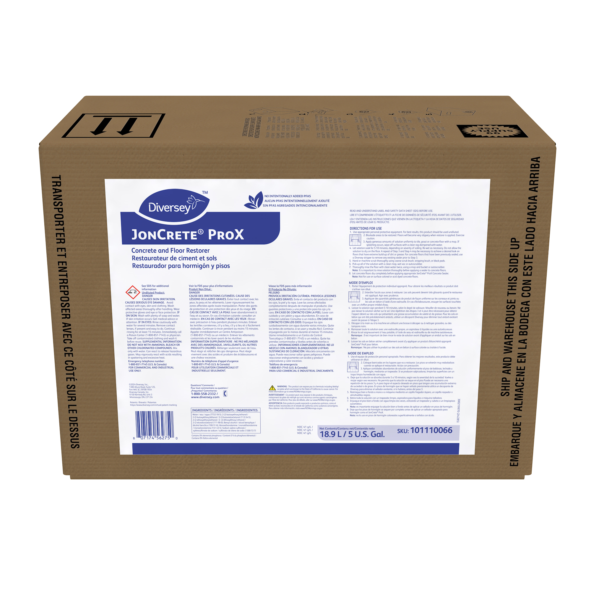JonCrete® ProX Concrete and Floor Restorer, 5gal - Concrete and Floor Restorer