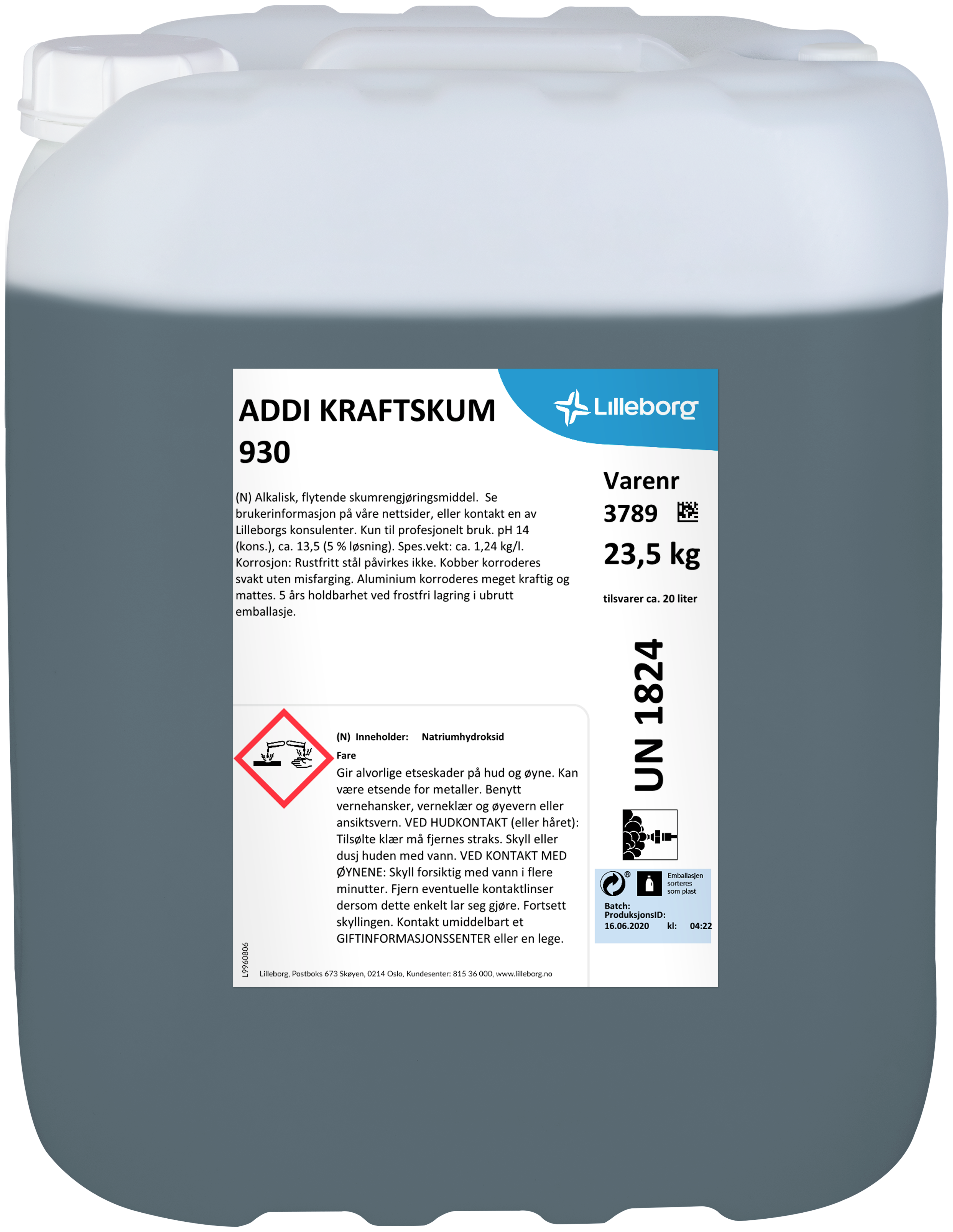 ADDI KRAFTSKUM 930 23.5kg - Sterkt alkalisk skumrengjøringsmiddel