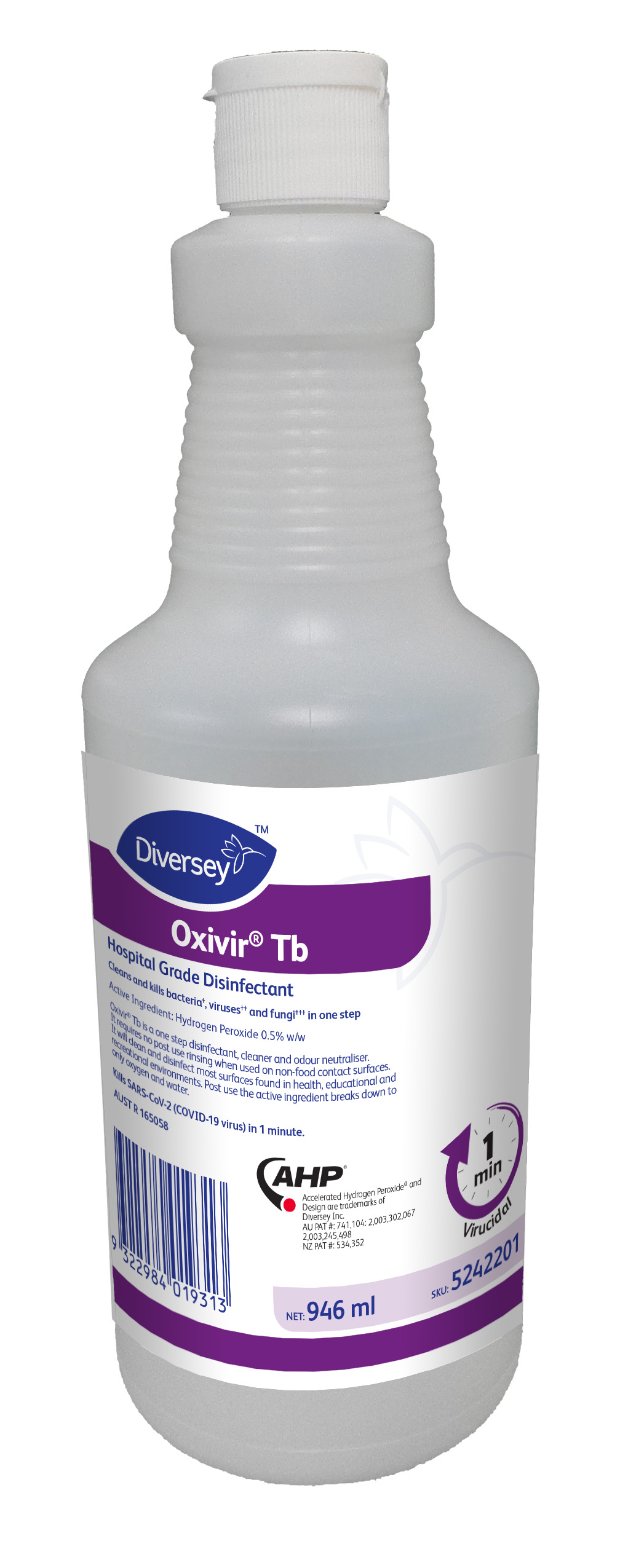 Oxivir Tb 12x946ml - Hospital Grade Disinfectant