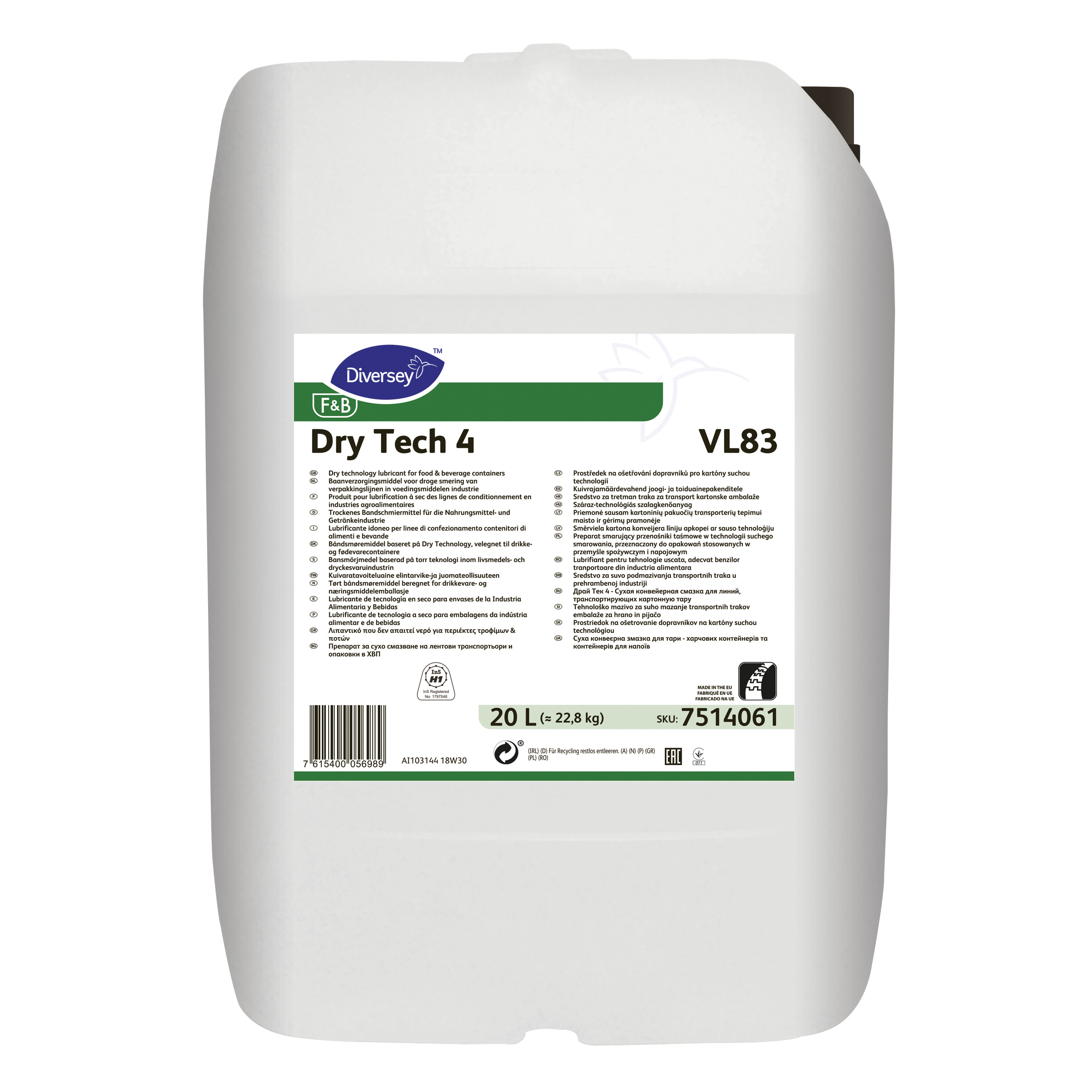 Dry Tech 4 VL83 20L - Tørt båndsmøremiddel
