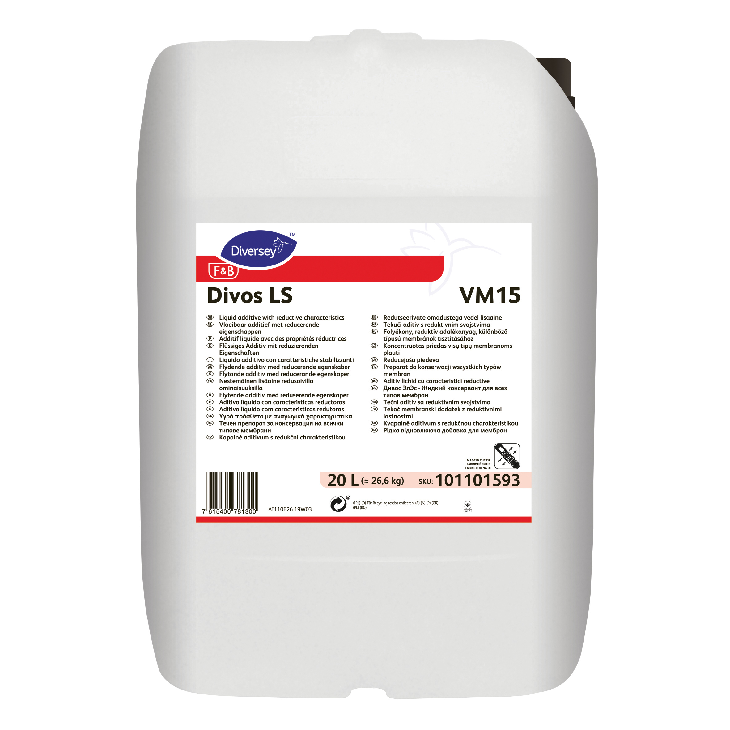 Divos LS VM15 20L - Surt additiv til membraner