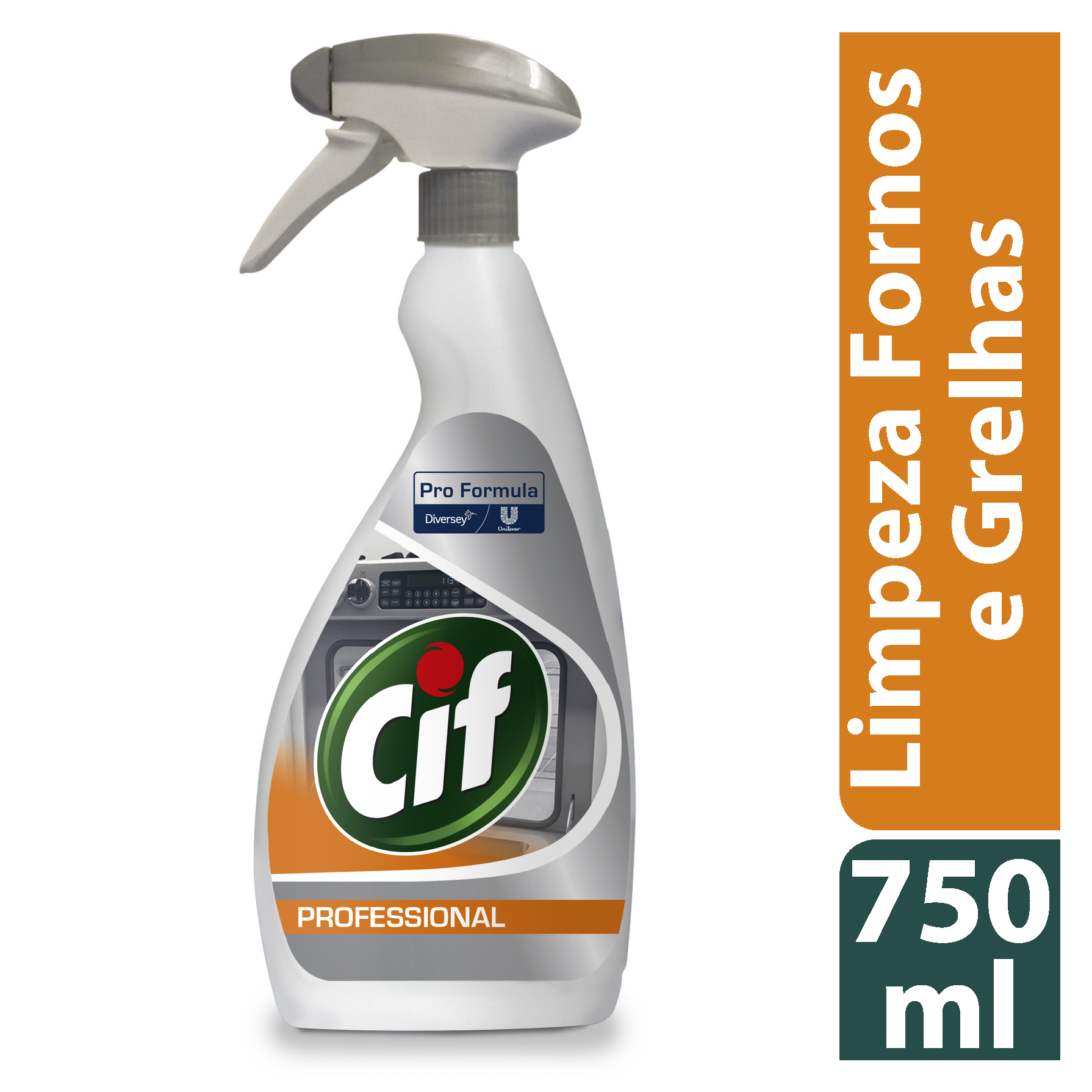 Cif PF Fornos e Grelhas 6x0.75L - Produto de limpeza para fornos e grelhas