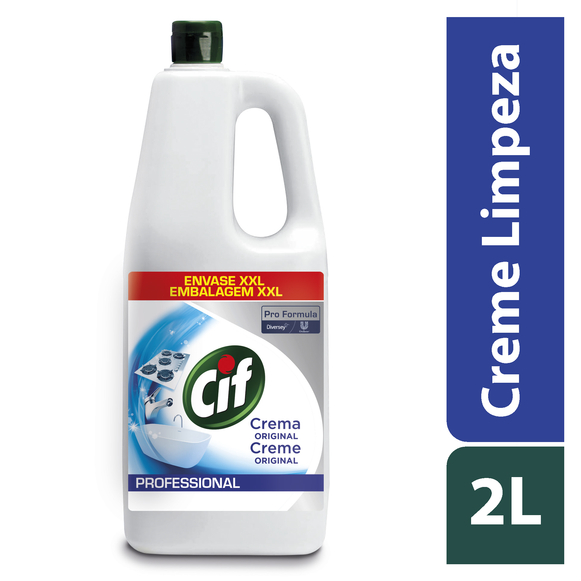 Cif Pro Formula Creme Classic 6x2L - Creme de limpeza com micropartículas naturais