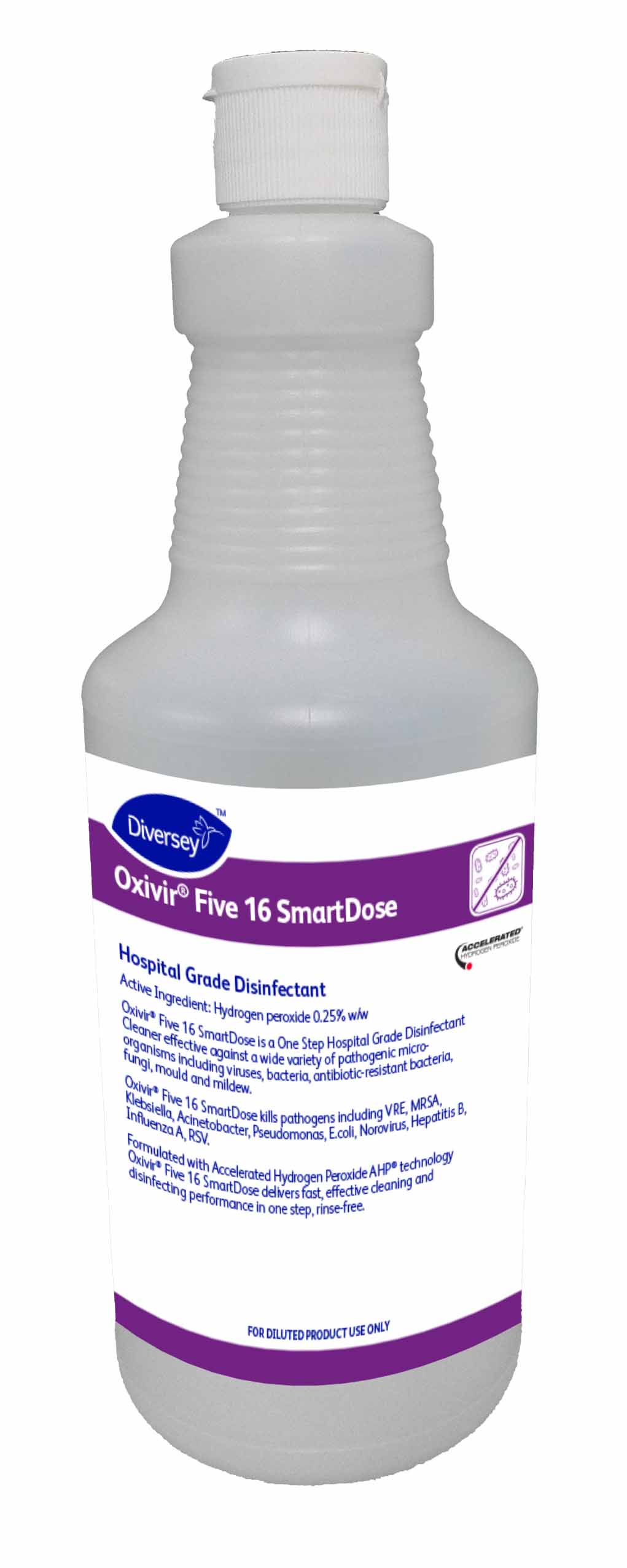 Bottle Kit - Squeeze - Oxivir Five 16 6x1L - 1L Screen Print Squeeze bottle kit for dispensing Oxivir Five 16