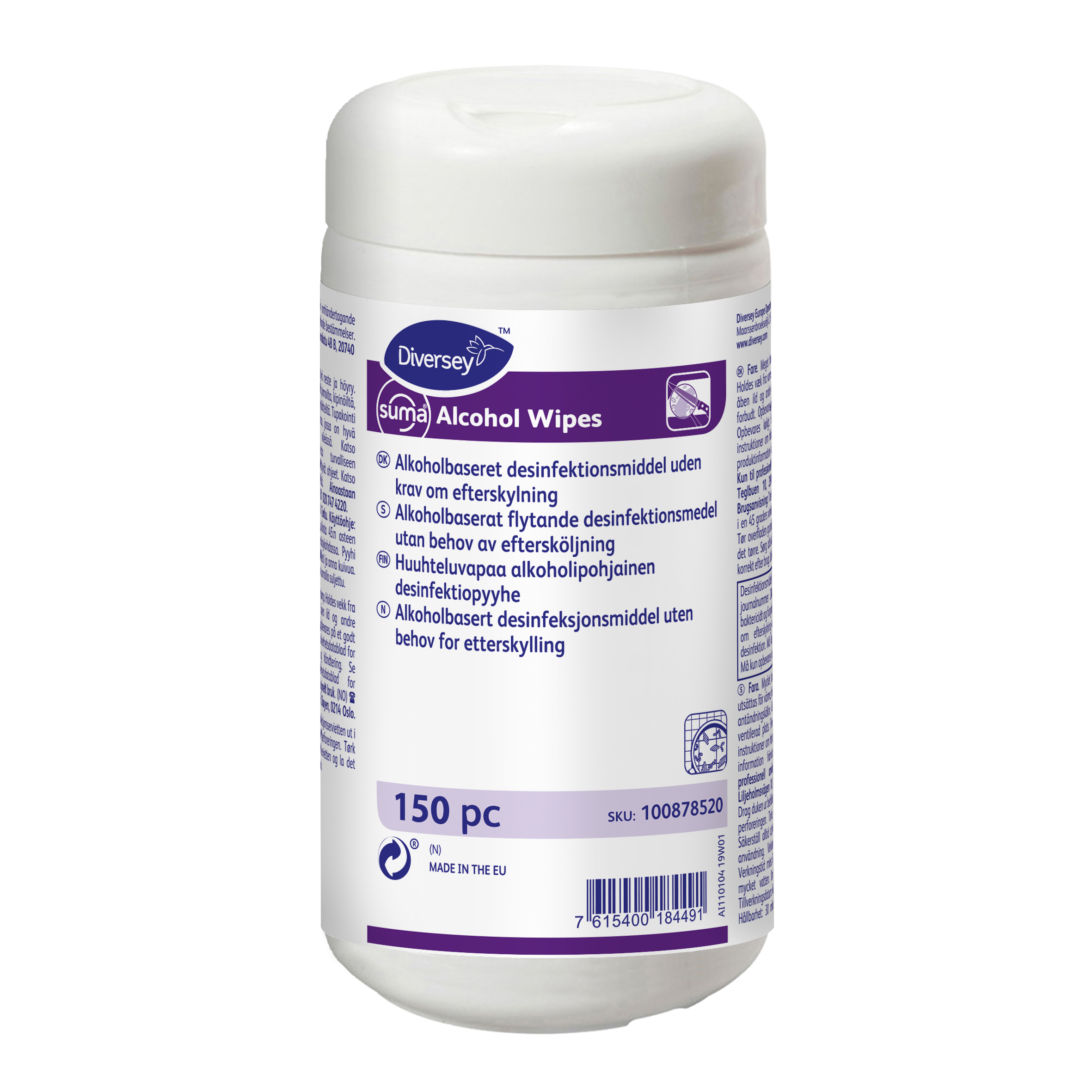 Suma Alcohol Wipes 12x150stk. - 135 x 180 mm