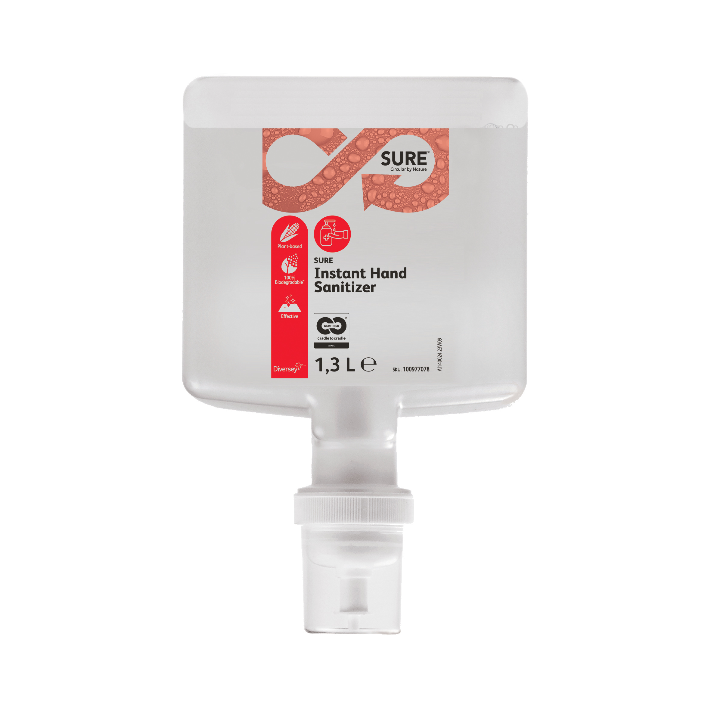 SURE Instant Hand Sanitizer 4x1.3L