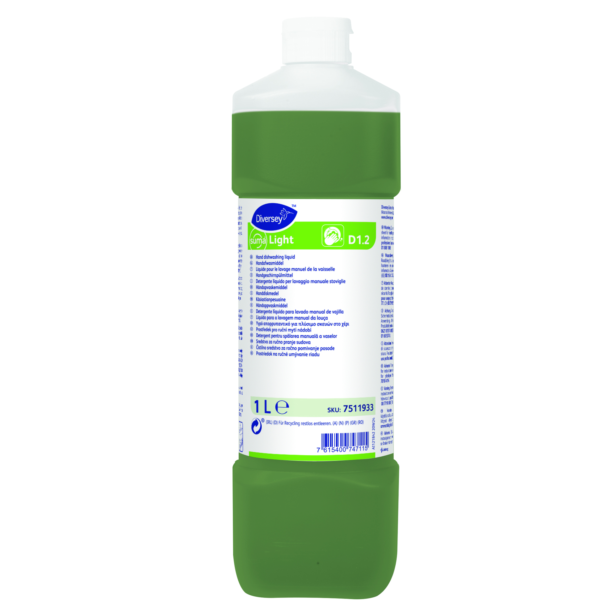 Suma Light D1.2 6x1L - Håndopvaskemiddel, flydende