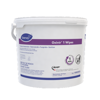Oxivir® 1 Wipes, 160ea, 4/CT - *Virucide • Bactericide • Tuberculocide • Fungicide • Sanitizer**Fungicidal Disinfectant Against C
