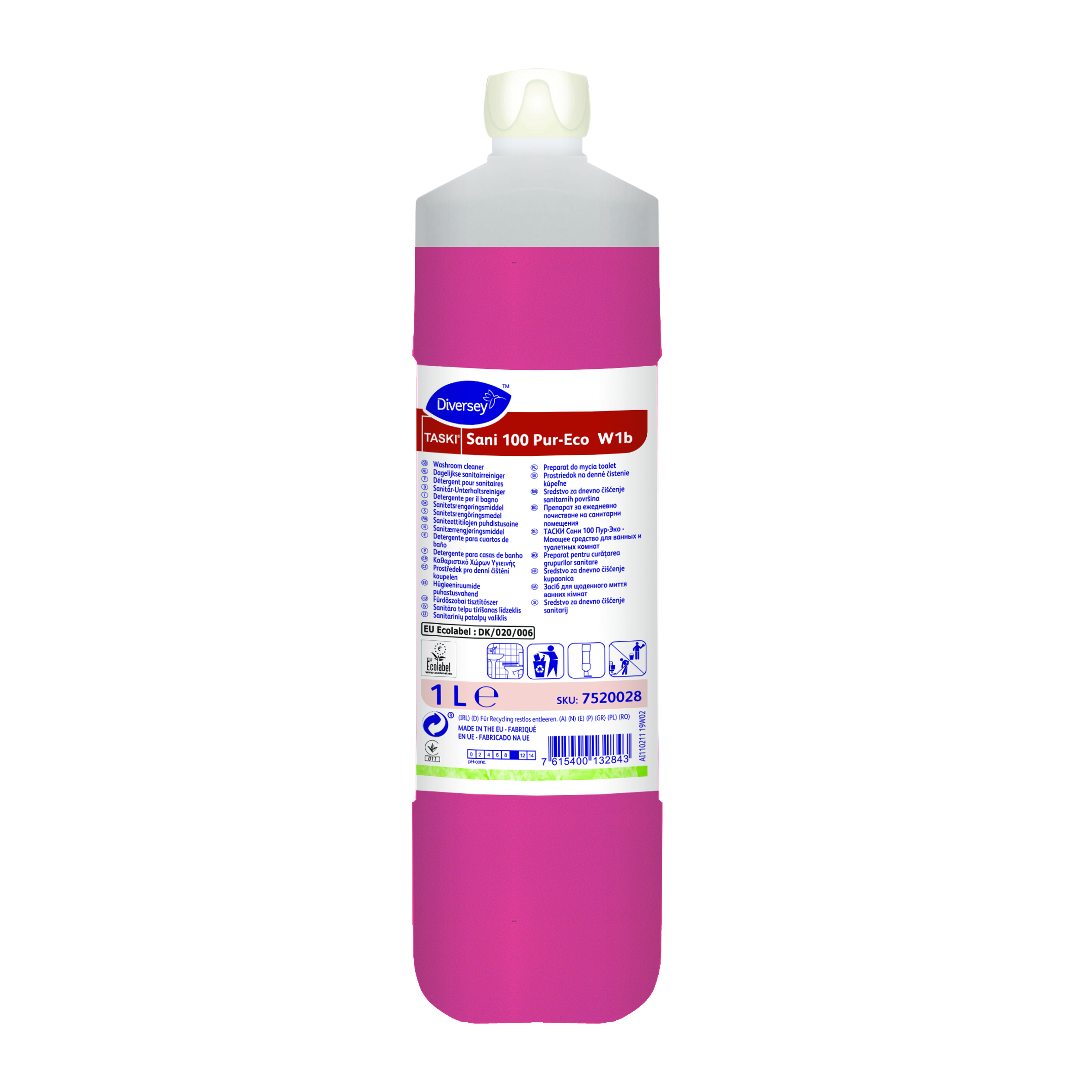 TASKI Sani 100 Pur-Eco W1b 6x1L - Umweltfreundlicher Sanitärreiniger