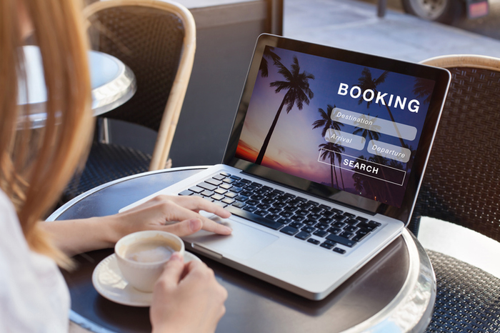 booking online concept, travel