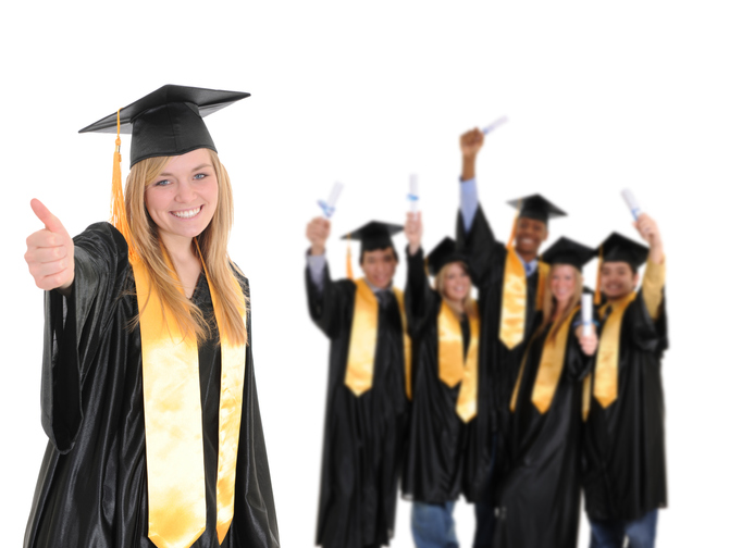 Student graduates