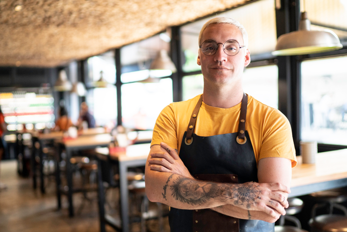 Portrait of Owner / Waiter at Restaurant