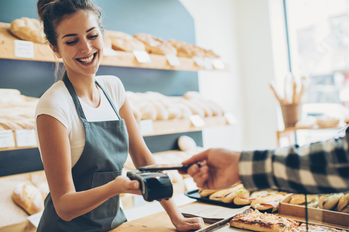 Contactless payment in the bakery